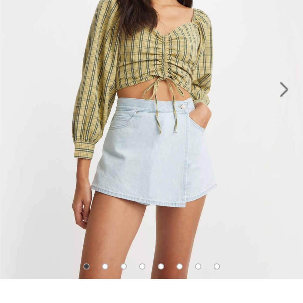 Levi Light Blue Denim Skort